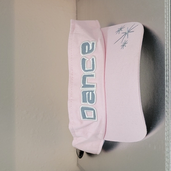 New with Tags Bio-Domes Headgear Dance Crystal Pink & Gray Visor - Picture 2 of 5